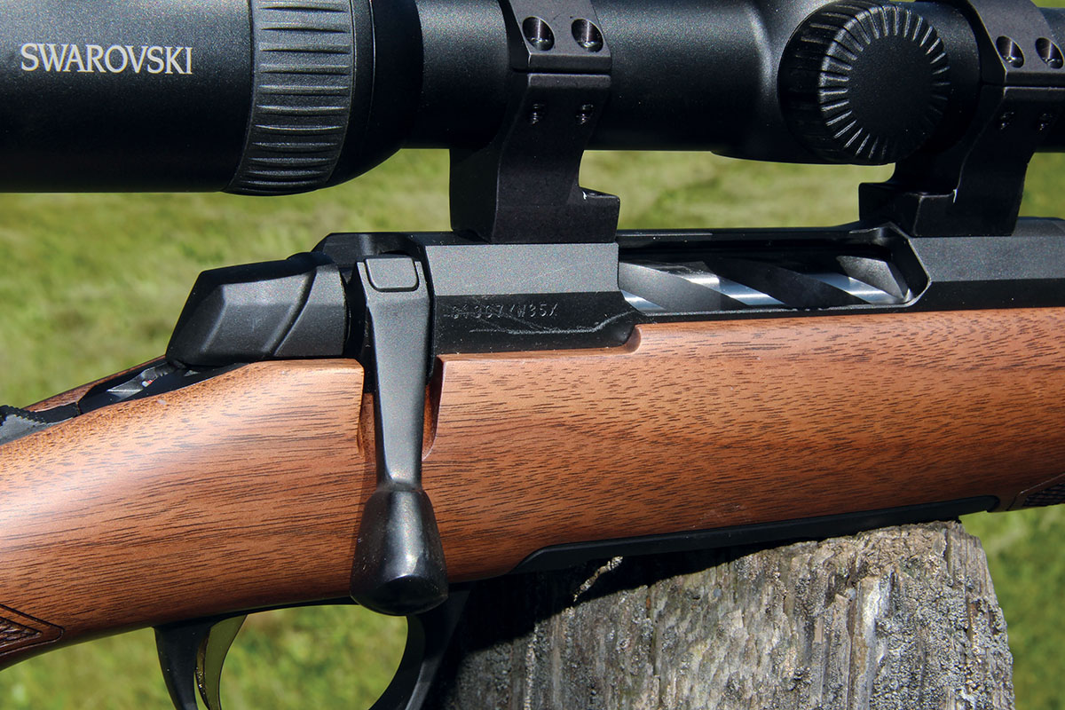 The fluted bolt of the Browning X-Bolt 2 includes refinements to help it run smoother, a larger bolt knob, and a top button to release the bolt while the safety is engaged for safer unloading.